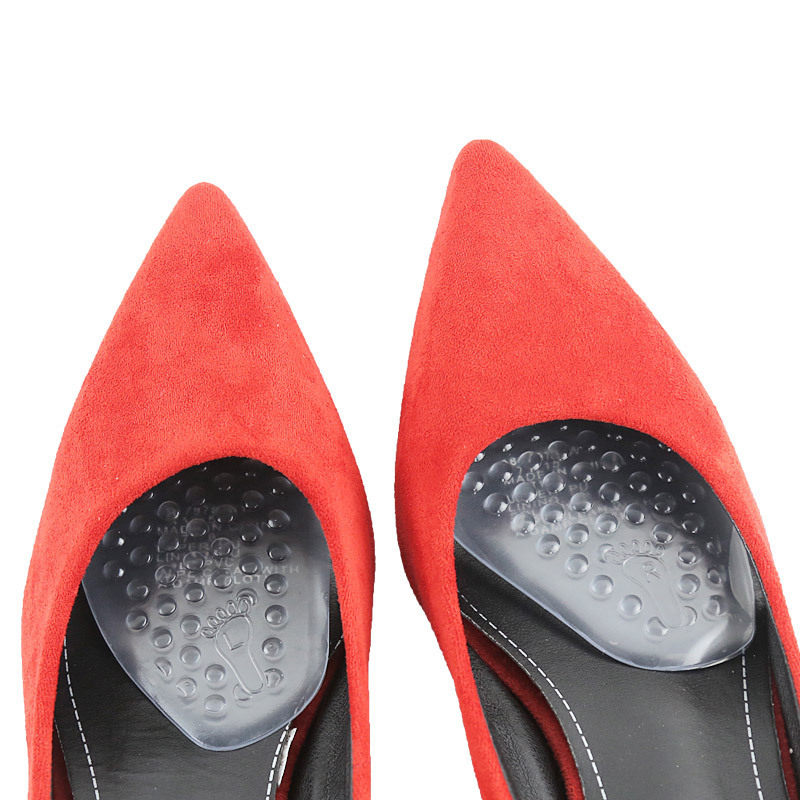 Half-size pad massage silicone forefoot pad high heel insole women's thickened forefoot pad anti-pain half-pad forefoot