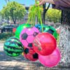 Hanging Rope Elastic Clap Ball Children's Chain Football Cartoon Ball Watermelon Ball Boys and Girls Toys Night Market Park Stall
