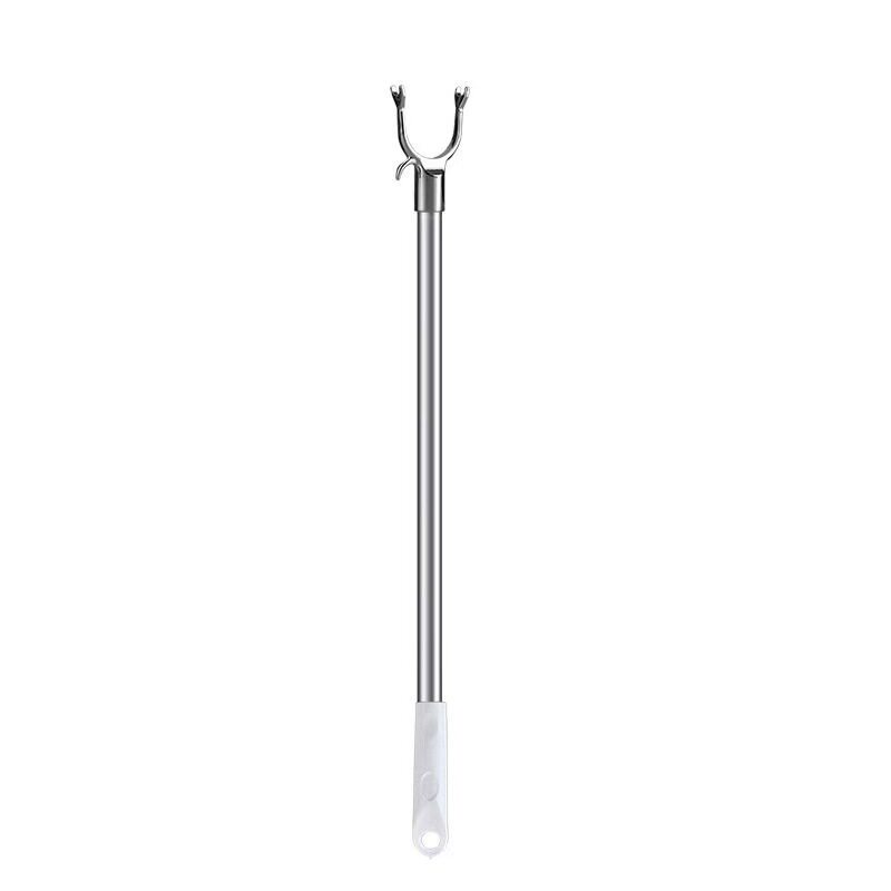 Clothes pole fork long clothes pole retractable clothes fork pole household balcony clothes pole stainless steel clothes pole