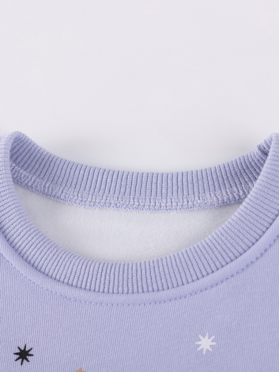 Kids' Dress, Autumn Fleece-lined Girls' Dress, Cute Tulle Kids' Dress