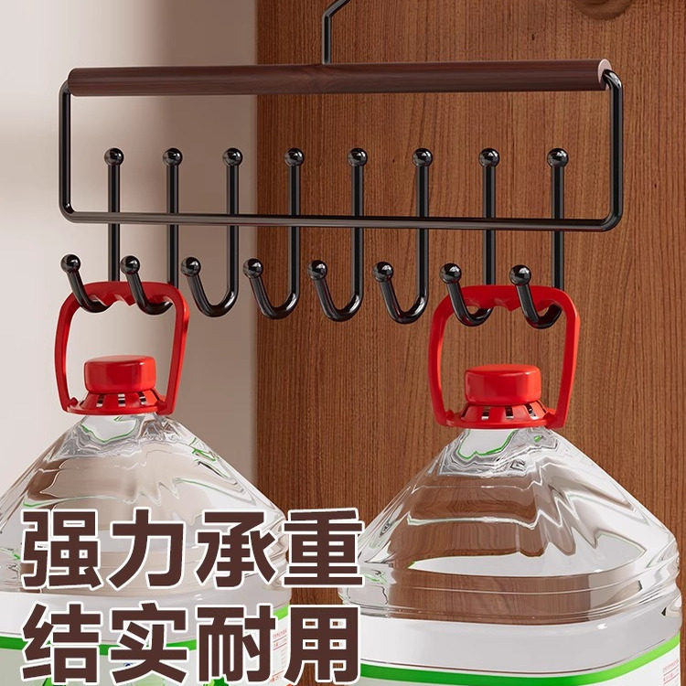 Wavy Solid Wood Hanger with Hooks for Home Use, Suitable for Hanging Clothes, Belts, Underwear, Scarves, and Belts, Multifunctional Storage Solution