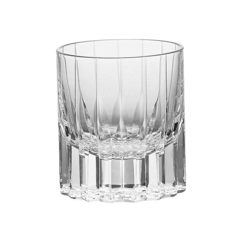 Luxury high-end k9 crystal glass whiskey Cup Jianghu cut glass wine glass hand-carved star mango glass