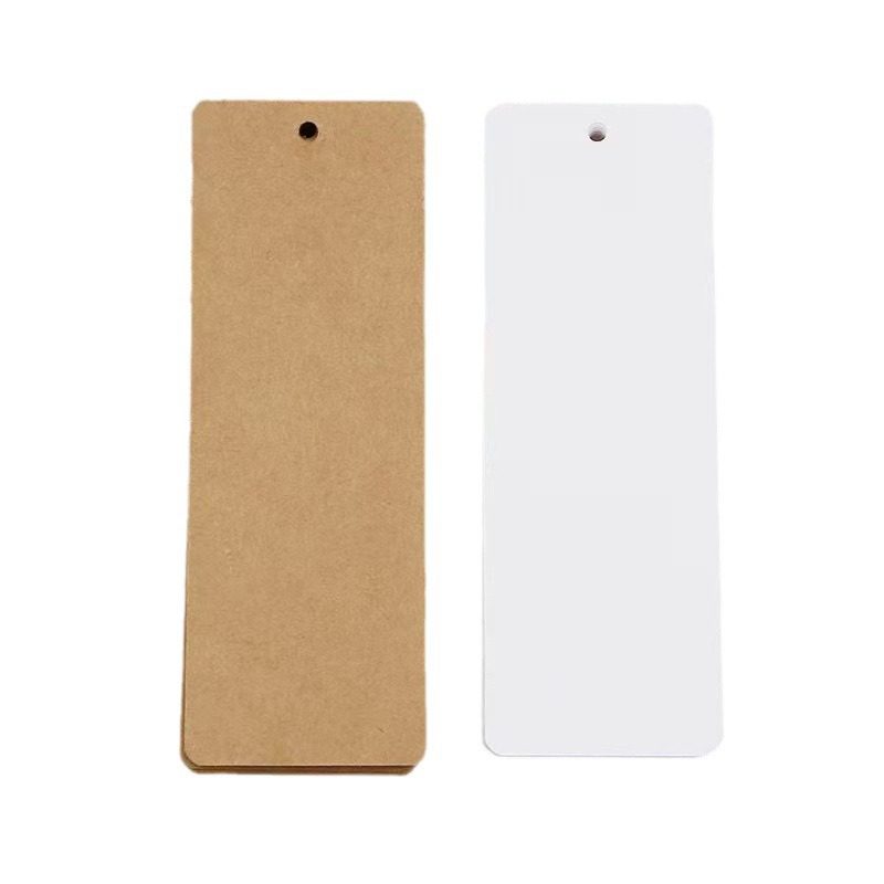 Blank Bookmark Self-written Paper Handwritten Primary School Student Production Material Package diy Handmade Dried Flower Bookmark Card Tassel