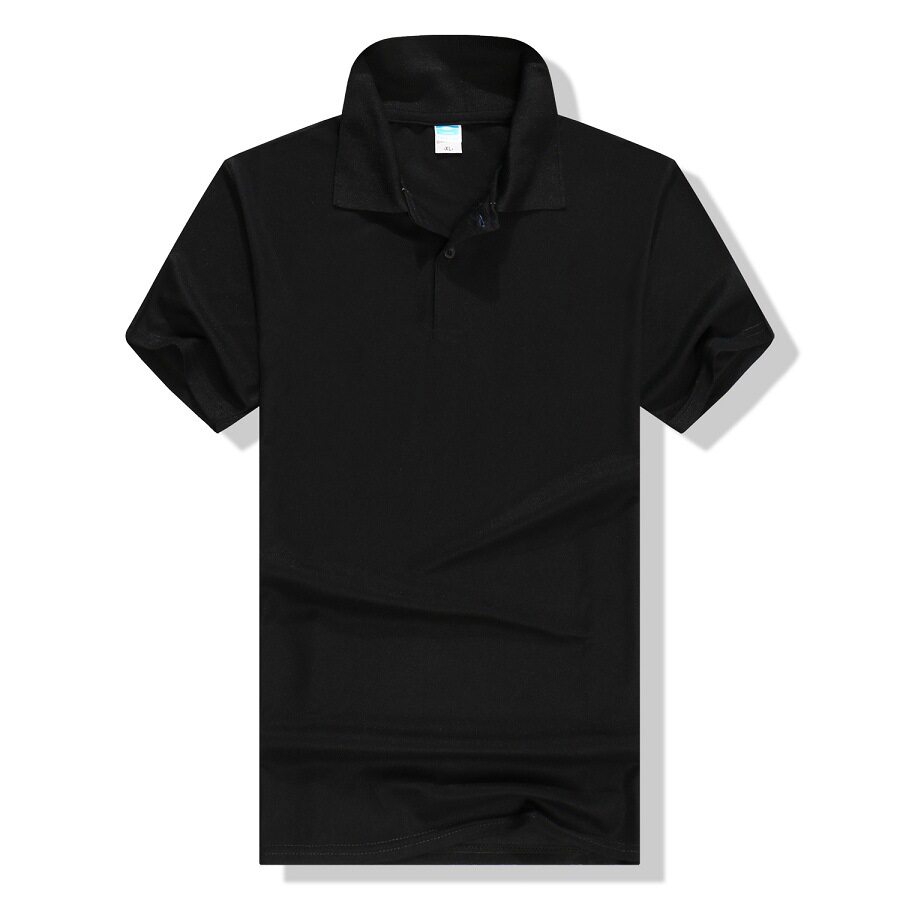厂家批发制定夏季纯色短袖t恤工作服polo衫企业文化宣传服印logo