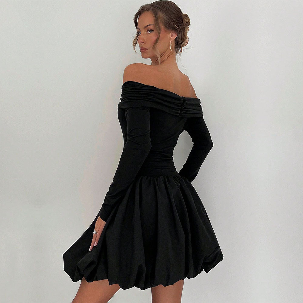 Off Shoulder Bodycon Dress Sexy Fit A Line Silhouette Spring Summer Style Wholesale Available