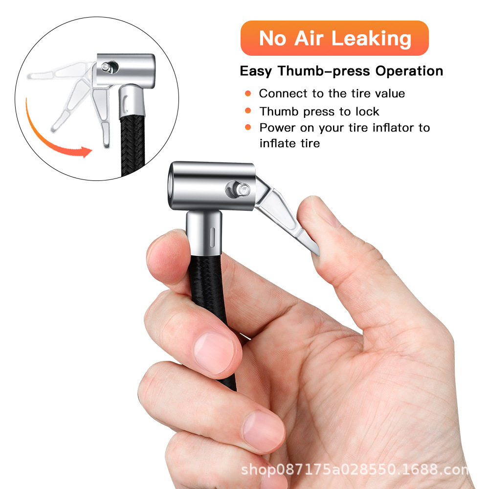 Car quick air pump extension pipe connection hose tire quick air pump Chuck Inflatable pipe manufacturer