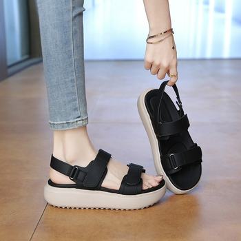 Ultra-light No Tired Feet Shoes Women's Summer 2025 Pregnant Women's Shoes Women's Soft Sole Outer Wear Thick Sole Non-slip Beach Shoes