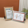 A4A5 Double-Sided Glass Photo Frame Wholesale Crystal Transparent Photo Frame Table Frame Painting Wall Hanging Honor Certificate Authorization Book Frame