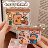 Lovable Capibala Coin Purse Children's PVC Mini Portable Storage Bag Student Cartoon Capybara Lipstick Small Bag
