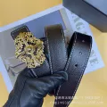 Brown color + cro heart gold buckle