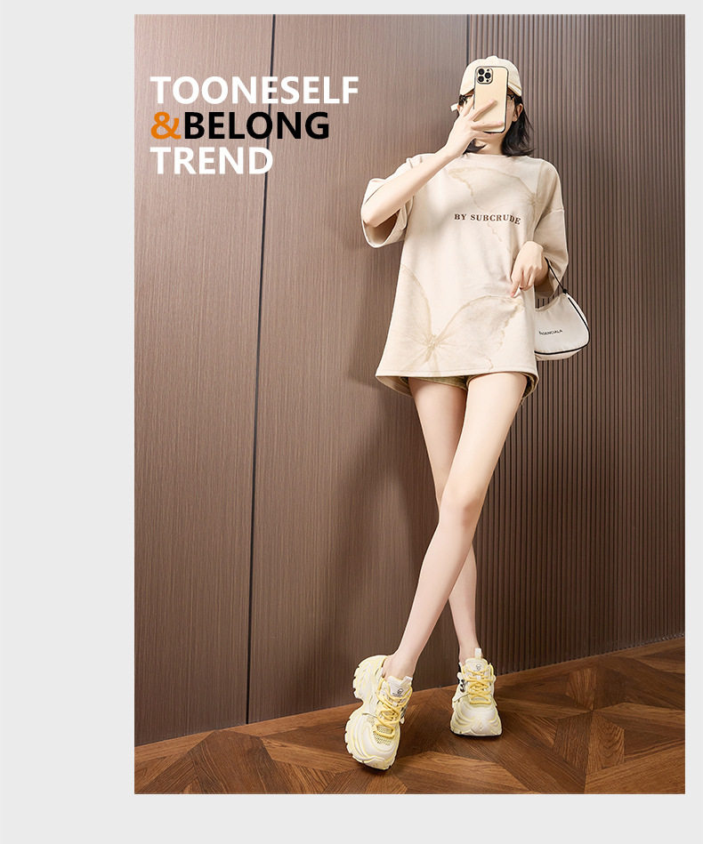 Sandal cao gót nữ hở mũi quai ngang đế dày mùa hè — Xám, Vàng, Hồng chi tiết 13