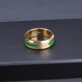 609#Crocodile ring gold