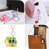 Direct selling lobster clasp four-piece key chain 8-shaped ring lobster clasp key chain acrylic pendant doll pendant