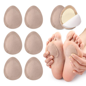 Leather Foot Pads, Forefoot Metatarsal Pads, Soft Shock-Absorbing Half-Size Pads, Adhesive-Backed Self-Adhesive Anti-Wear Foot Pads
