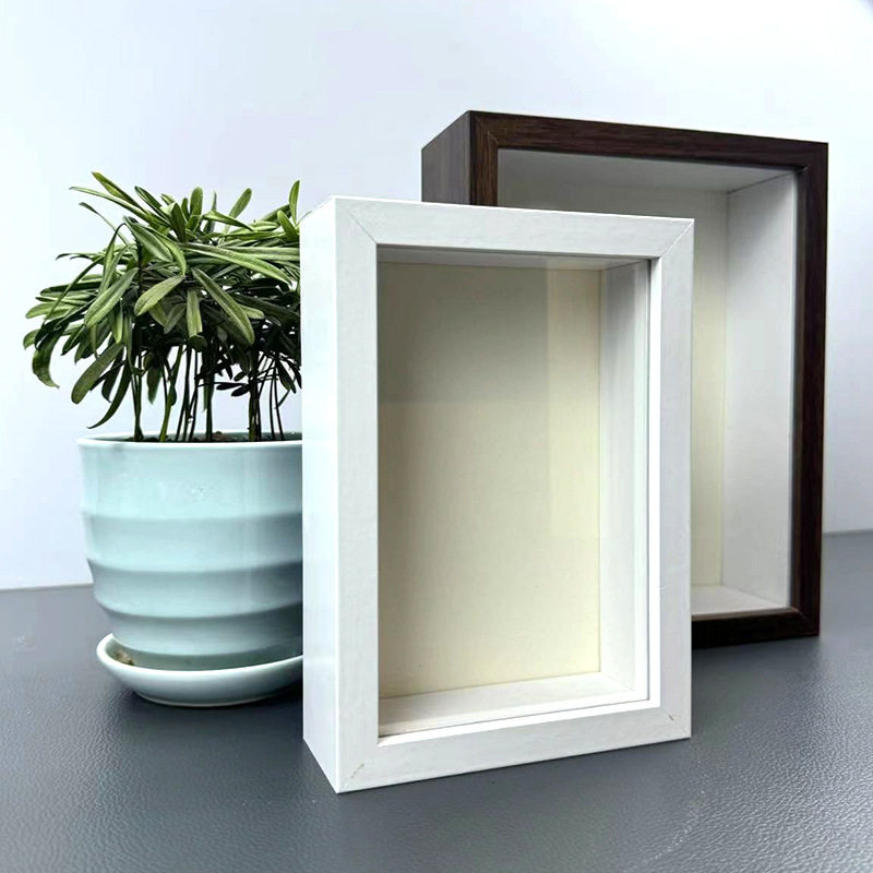 Three-Dimensional Hollow Photo Frame Handmade Dried Flower Specimen Table Hanging Wall DIY Creative Butterfly Light Picture Frame 678inch Wholesale