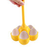 Wholesale silicone kitchen five-hole egg steamer egg tray kitchen gadget complementary food steamed egg boiled egg tray portable