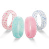 5.7mm Silicone Ring European and American Women's Jewelry Couple Ring Wedding Jewelry Sports Glitter Ring Ring