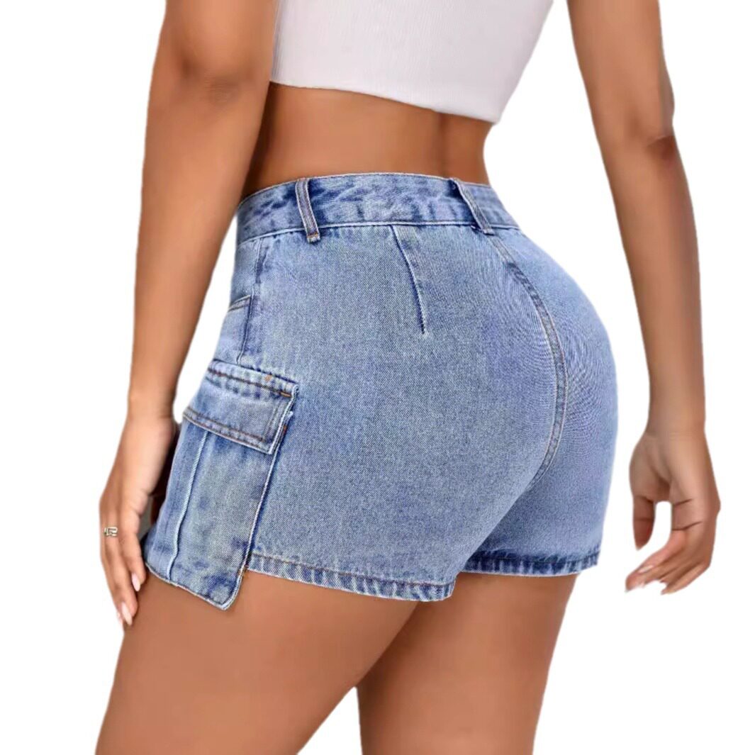 Womens Slim Fit Denim Shorts Comfortable Stylish Casual Perfect for Summer Outings Wholesale Available