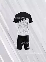 European and American Foreign Trade 2026 New Wmm Wrestling T-Shirt Set 3D Printing Sports Casual Men's Wholesale in Stock