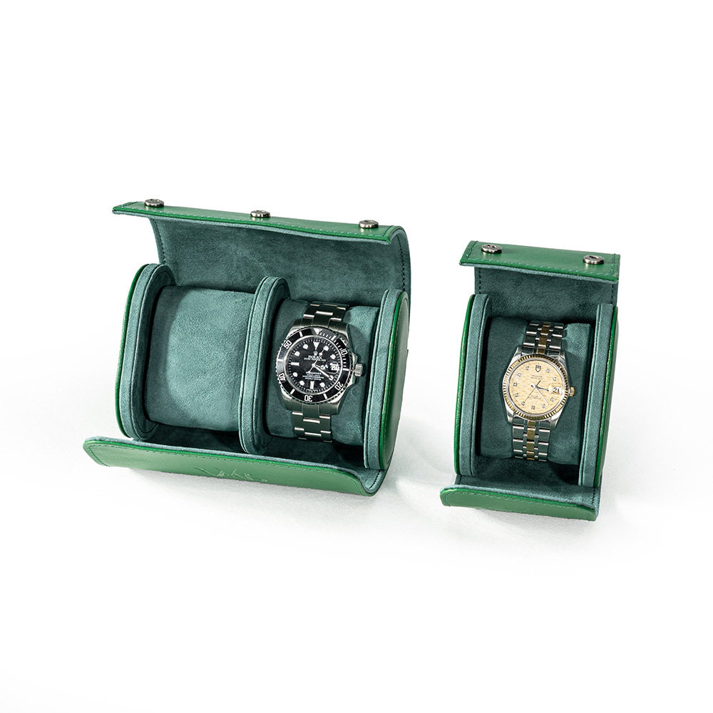 High-End Leather Watch Packaging Box Roll Watch Storage Box Jewelry Storage Bag Watch Gift Box Customization Factory