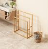 J6Da [Designer] Towel Rack Storage Floor Shelf Storage Rack Bedroom Clothes Hanging Integrated Rental Room Special