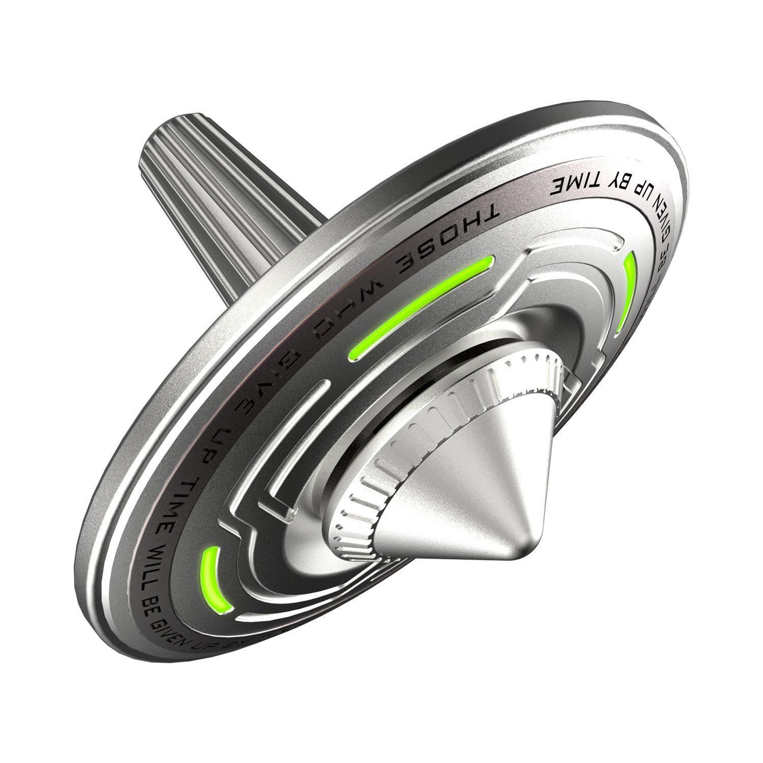 Fingertip Gyro Luminous Alloy Super Long Time Luminous Finger Interfinger Decompression Decompression Artifact Toy