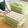 Dumpling Box Frozen Dumpling Box Refrigerator Storage Box Household Large-Capacity Quick-Frozen Chaotic Frozen Preservation Box Multi-Layer