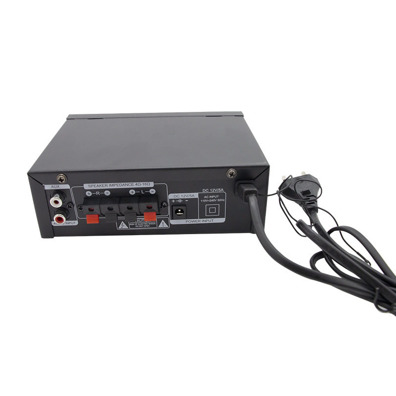 K-song integrated power amplifier speaker power amplifier card U disk radio 12V220V Bluetooth power amplifier