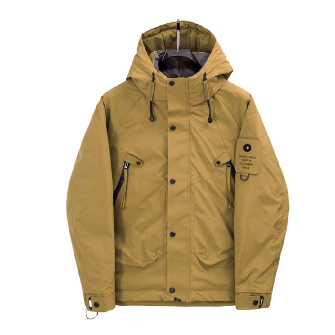 2025 Winter Jacket down Jacket Men's Jacket Three-Proof Fashion Outdoor Warm and Cold-Proof Clothing Trendy Brand Handsome