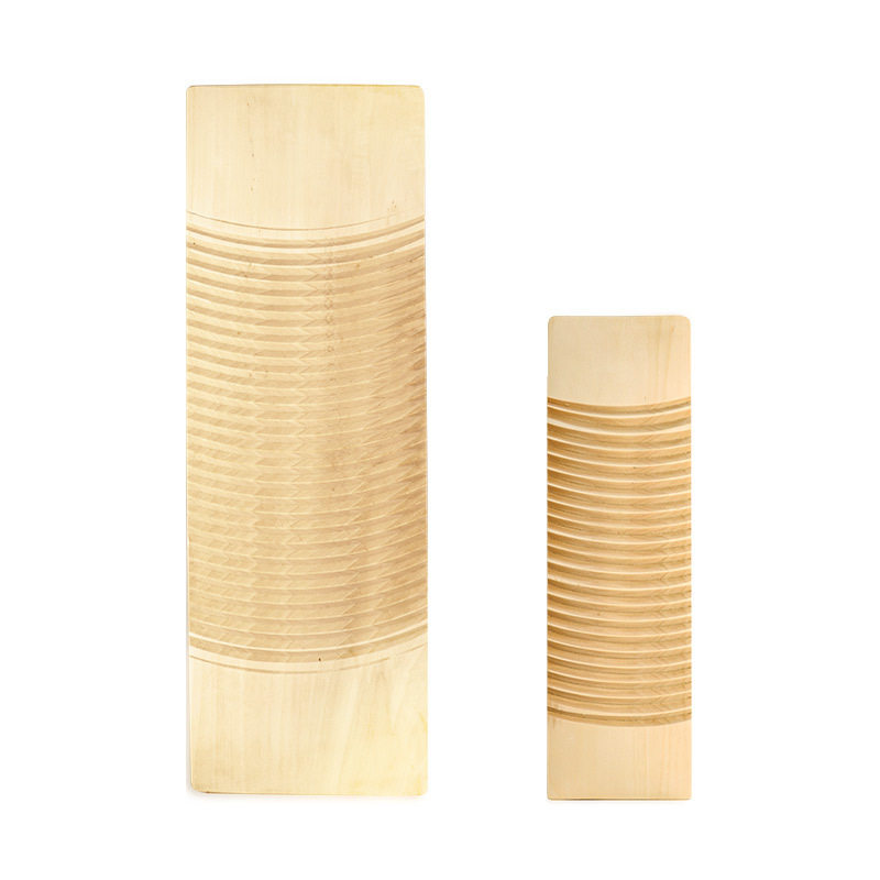 Double-Sided Solid Wood Washboard for Home Use, Thickened Laundry Board, Boyfriend Punishment Kneeling Punishment, Corrugated Surface Wooden Washboard, Not for Friends