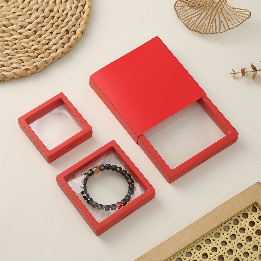 Spot new pe film suspension box multi-size anti-oxidation jewelry box bracelet bracelet box earrings box ring box