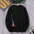 Sweatshirt black heart-shaped color√