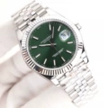 white steel green face