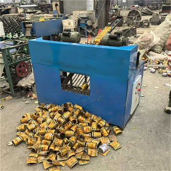 Six Walnut Cutting and Capping Machines, Various Can Beverage Cans Aluminum and Iron Separators, Capping Machines