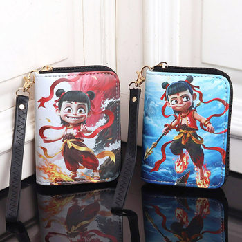Cross-border Foreign Trade Nezha Ao Bingshen Male Leopard Dragon King Cartoon Cute Small Purse Children Boys and Girls Coin Purse