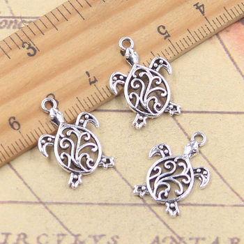 Ancient Silver Turtle DIY Jewelry Accessories Pendant Charm Necklace Bracelet Pendant