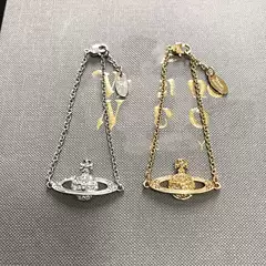 High-End Version of the Queen Mother Saturn Chain Full Diamond Bracelet for Women Niche Simple High-End Bracelet Manufacturer Wholesale Cross-Border