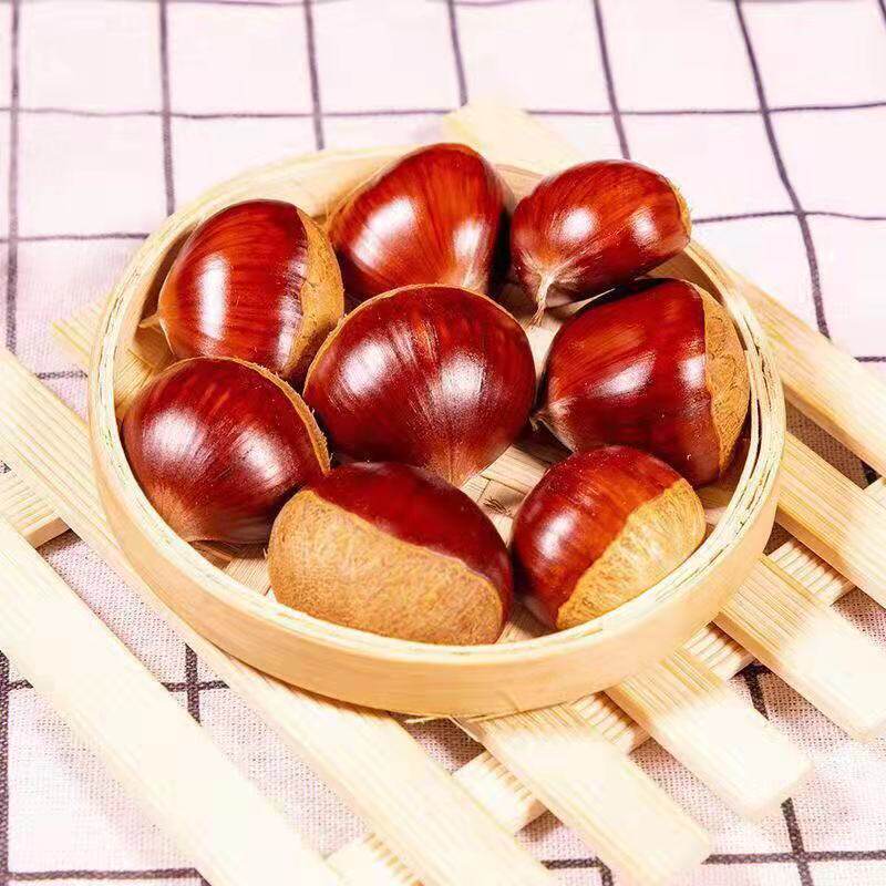 The Factory Supplies Sweet Chestnuts with Shells for Export from Dandong, with Sizes Ranging from 30-40 and 40-60 Nuts/Kg