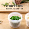 FaSoLa Scallion Preservation Box Large Kitchen Transparent Plastic Vegetable Sealed Box Refrigerator Scallion Ginger Garlic Storage Box