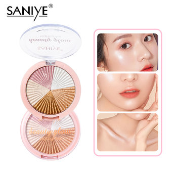 SANIYE Cross-border Special for Three-dimensional High-gloss Powder Cake V Face Side Nose Brightening Shadow Powder Colorless High-gloss Repair Plate