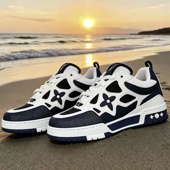 Putian Cross-Border Foreign Trade High-Top Sneakers, Lv-Style Chunky Sneakers, Small Fat Sneakers, White Sneakers for Men and Women, Height-Increasing Couple Sports Shoes