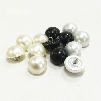 Plastic as Imitation Pearl Buttons Small Fragrant Style Buttons Chiffon Shirt Decorative Buttons Cheongsam Dress Mushroom Buttons Wholesale