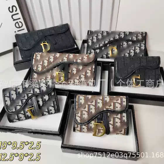 Women's Long Wallet 70% off Large Capacity Classic Versatile Cross-Border Wholesale Multi-Card Slot Short Card Holder Clutch Trendy