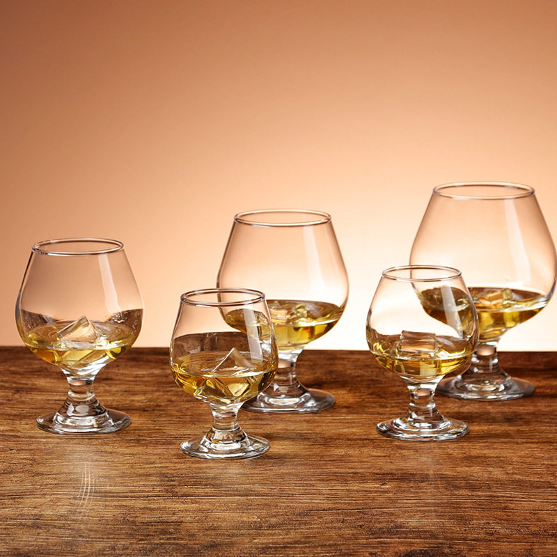 Customized Short Whiskey Glass Set Tasting Glasses Brandy Glasses Large Belly Glasses Simple Style Wine Glasses