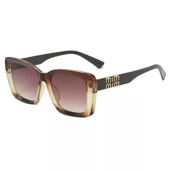 Trendy Retro Sunglasses Half-Full Frame Men's High-End Sunglasses Women's Korean New High-End Versatile Sun Protection
