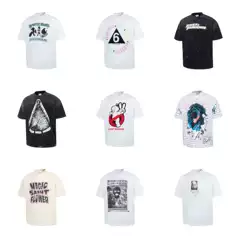 26SS Cross border American Trendy Brand Saint Michael Summer New Washed and Used Loose Casual Short sleeved T-shirt