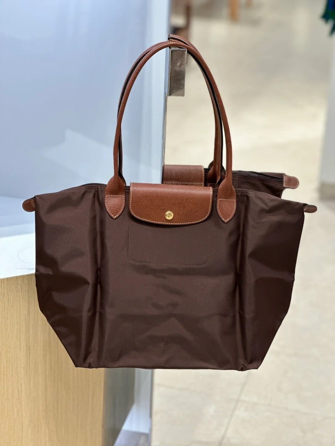 High-Quality French Dragon Nylon Commuter Bag 70Th Anniversary Environmentally Friendly Large-Capacity Long-Handled Shoulder Bag Foldableable Tote Bag