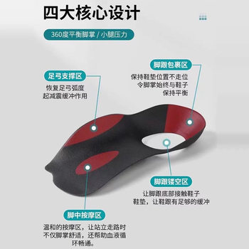 [Free Shipping] Flat Foot Insole Correction Foot Pad Corrector Arch Support Trainer Foot Valgus Correction Foot Pad