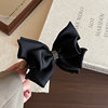 Elegant Black Bow Hair Clip for Women 2025 New High-End Volume-Boosting Bun Claw Shark Clip Hair Accessory