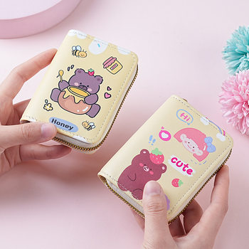 Japanese style cute creative mini organ card holder large capacity multi-card cartoon female anti-degaussing bank card holder